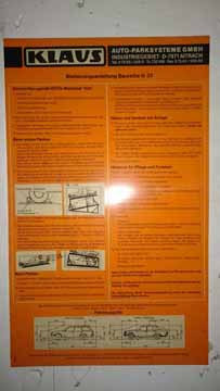 Tiefgaragenstellplatz, TG Doppelparker untere Reihe